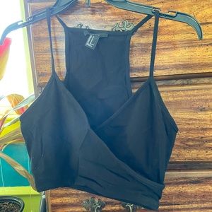Black crop top